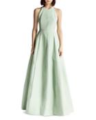 Halston Heritage Structured Faille Gown