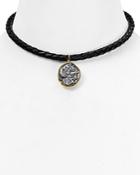 Kenneth Jay Lane Braided Coin Choker Necklace, 12
