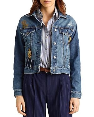 Lauren Ralph Lauren Patch Boxy Denim Jacket