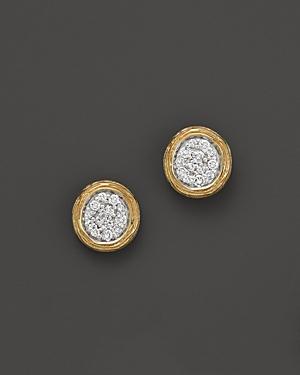 Diamond Cluster Stud Earrings In 14k Yellow Gold, .30 Ct. T.w. - 100% Exclusive