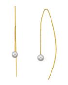 Chan Luu Long Cultured Freshwater Pearl Threader Earrings