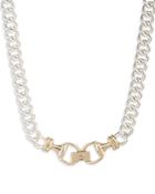 Lauren Ralph Lauren Horsebit Chain Collar Necklace, 17