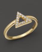 Khai Khai Diamond Alt-j Knuckle Ring In 18k Yellow Gold, .08 Ct. T.w.