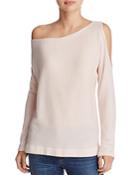 Minnie Rose Open-shoulder Cashmere Sweater