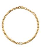 Zoe Chicco 14k Yellow Gold Small Curb Diamond Chain Bracelet