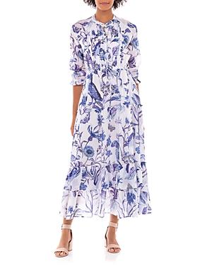 Banjanan Brenda Cotton Floral Print Maxi Dress