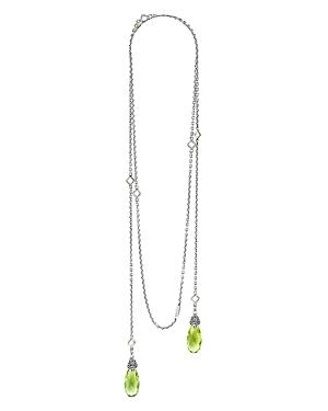 Lagos 18k Yellow Gold And Sterling Silver Glacier Wrap Necklace With Green Quartz, 34