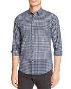 Theory Zach Bowery Check Slim Fit Button Down Shirt