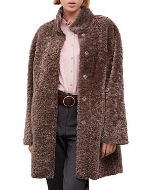 Gerard Darel Mathis Reversible Sheepskin Coat