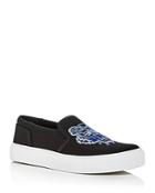 Kenzo Women's K-skate Embroidered Slip On Sneakers
