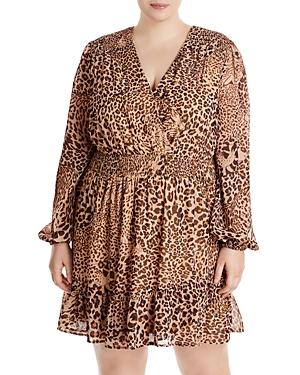 Aqua Curve Leopard Smocked Dress - 100% Exclusive