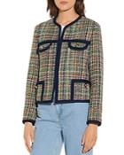 Sandro Jolaine Multicolor Tweed Jacket