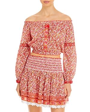 Poupette St. Barth Nana Off The Shoulder Top