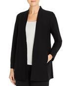 Eileen Fisher Petites Long Stand-collar Jacket