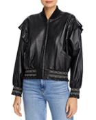 Joie Temis Ruffled Leather Jacket