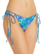 Frankies Bikinis Sand Printed Side Tie Bikini Bottom