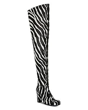 Bottega Veneta Women's Calf Hair High Heel Over The Knee Boots