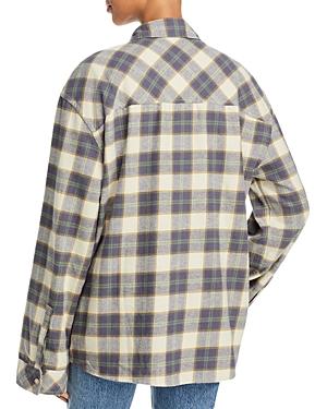 Weworewhat Cotton Plaid Boyfriend Shirt