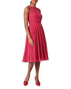 Hobbs London Della Dot Print Dress
