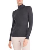 Peserico Ribbed High Neck Sweater