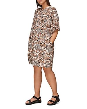 Whistles Safari Print Cocoon Dress