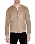 Native Youth Faux Suede Bomber Jacket