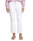 Sanctuary Robbie High-rise Cropped Flared Jeans In White