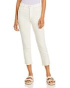 Mother The Tomcat Cropped Jeans In Cream Puff