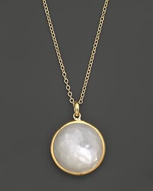 Ippolita 18k Yellow Gold Lollipop Pendant Necklace In Mother-of-pearl, 16
