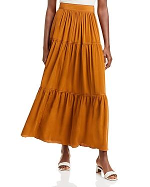 Vanessa Bruno Santiana Tiered Silk Maxi Skirt