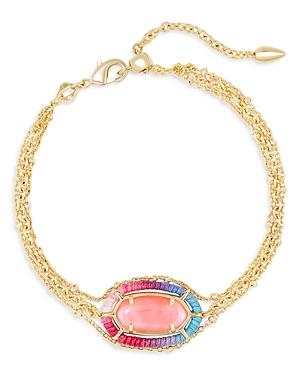 Kendra Scott Elaina Coral Illusion Multi Strand Link Bracelet