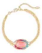 Kendra Scott Elaina Coral Illusion Multi Strand Link Bracelet