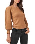 1.state Balloon Sleeve Crew Neck Sweater