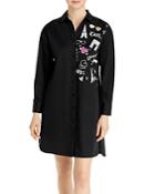 Karl Lagerfeld Paris Graphic Shirt Dress