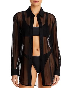 Solid & Striped The Oxford Sheer Cover Up Shirt