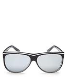 Quay Hollywood Nights Mirrored Square Sunglasses, 55mm