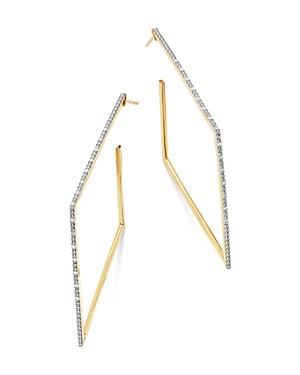 Moon & Meadow Diamond Square Hoop Earrings In 14k Yellow Gold, 0.15 Ct. T.w. - 100% Exclusive