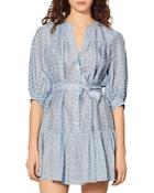 Sandro Emilion Tie Waist Dress