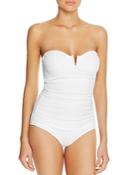 Tommy Bahama Pearl V-wire Bandeau One Piece Swimsuit