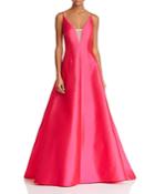 Aidan Aidan Illusion Inset Strappy Gown - 100% Exclusive
