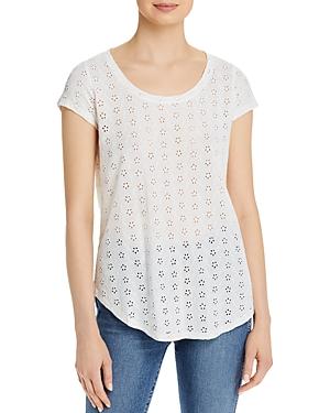 Single Thread Eyelet Embroidered Tee