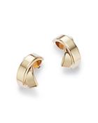 Bloomingdale's Polished Crossover Stud Earrings In 14k Yellow Gold - 100% Exclusive