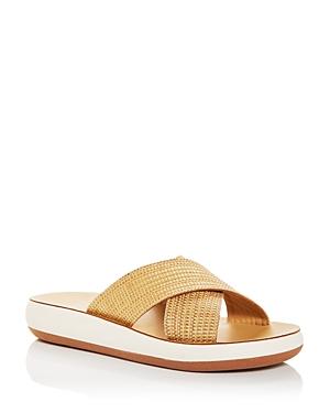 Ancient Greek Sandals Women's Thais Raffia Wedge Slide Sandals