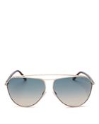 Tom Ford Women's Aviator Sunglasses, 63mm