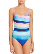 Gottex Seascape Square Neck One Piece Swimsuit