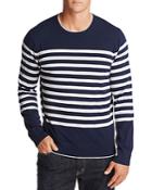 Michael Kors Engineered Stripe Cotton Sweater