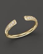 Zoe Chicco 14k Gold And Diamond Open Ring