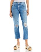 Mother The Insider High Rise Ankle Jeans In Bloom And