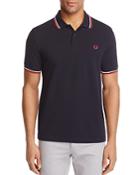 Fred Perry Tipped Logo Slim Fit Polo Shirt