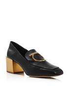 Salvatore Ferragamo Women's Lana Block-heel Loafers